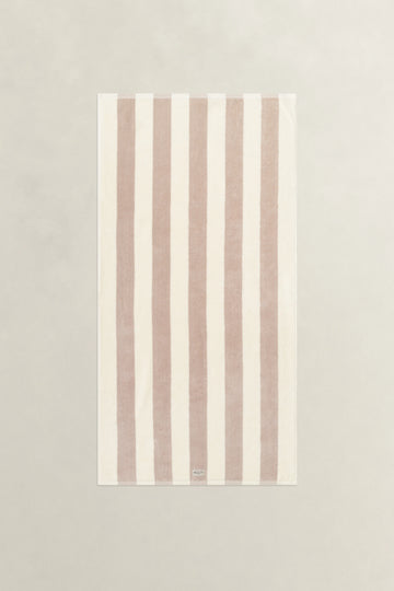 Stripe Towel 70X140 - Silver Sand