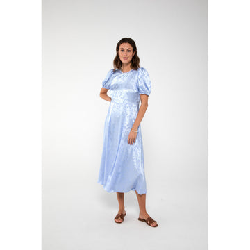 Gina Short Sleeve Dress - Light Blue