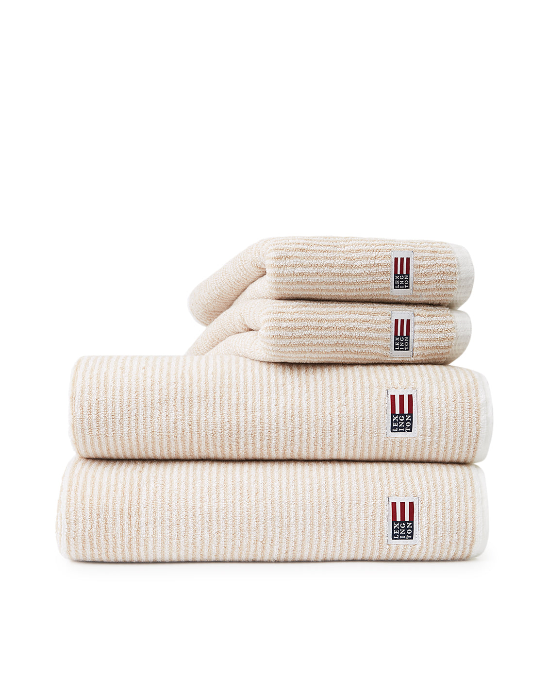 Original Towel 30X50 - White/Tan Striped