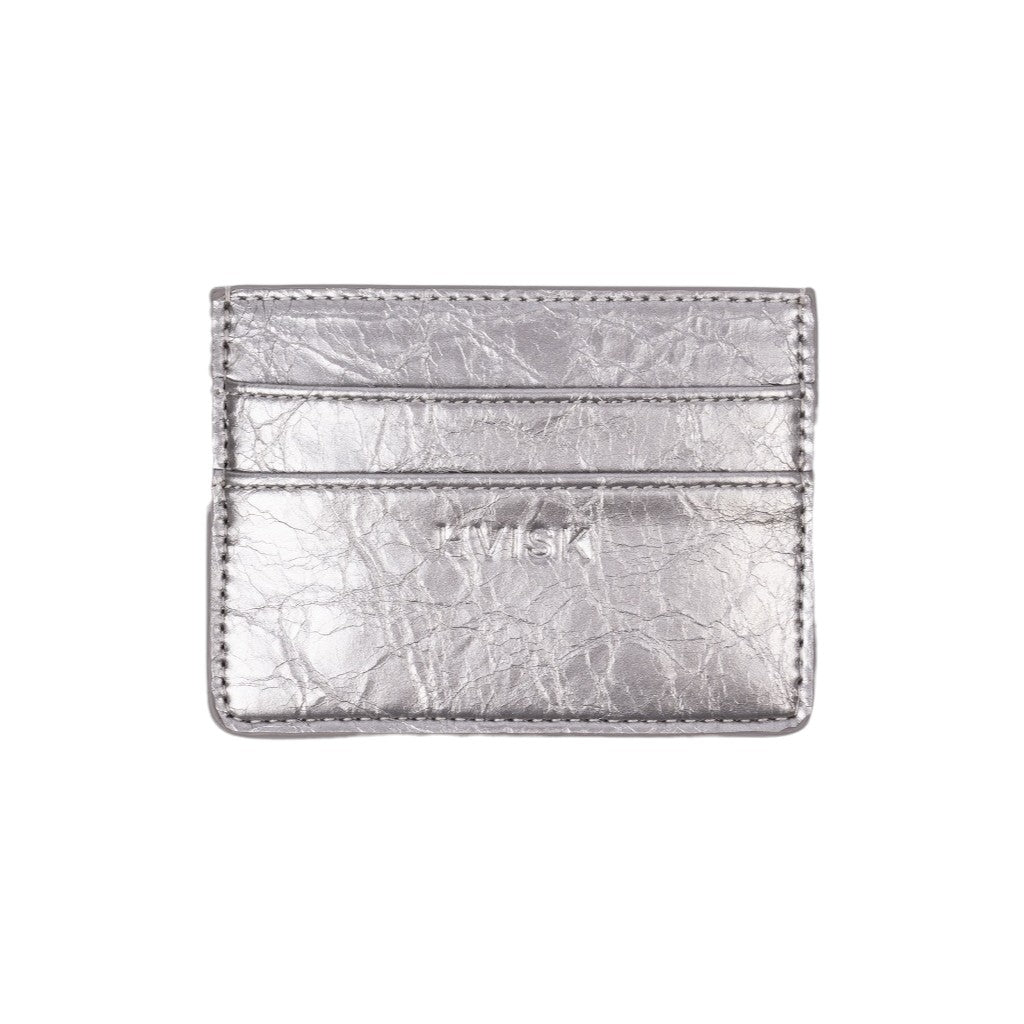 Cardholder Shiny Structure - Metallic Grey