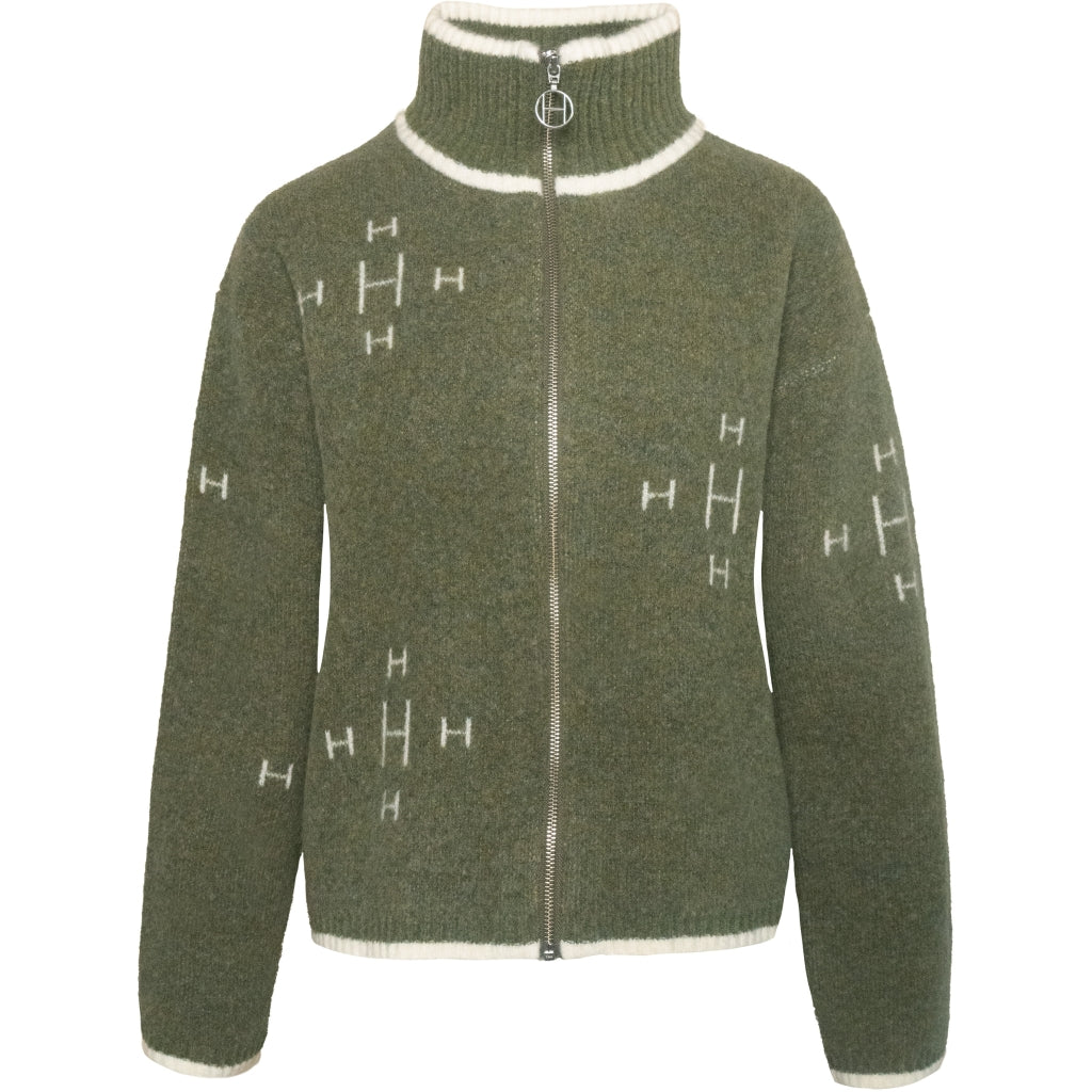 HÉST - Gensere - Iben Zip Jacket - Winter Moss - Villoid