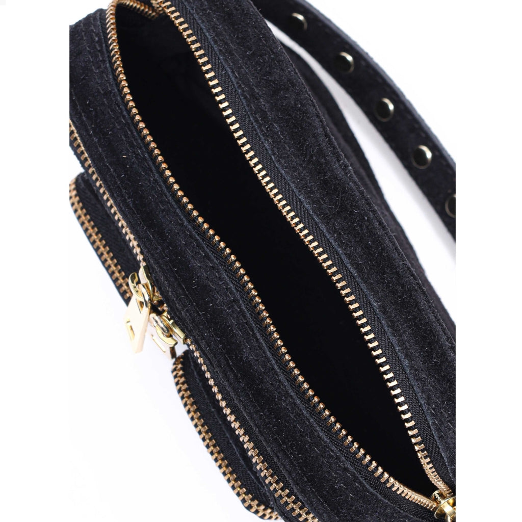 Helena Suede W. Gold - Black