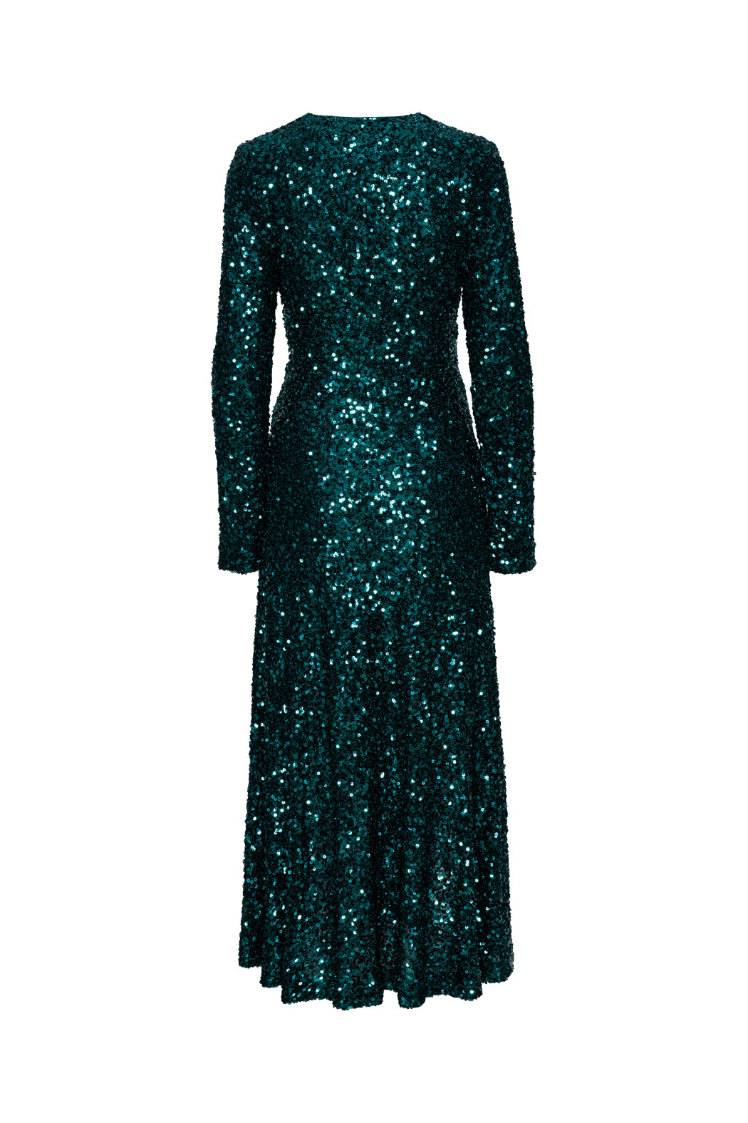 Sequins Midi Slit Dress - Sea Moss
