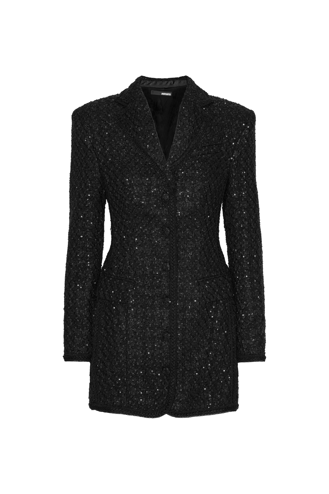 Boucle Blazer Dress - Black