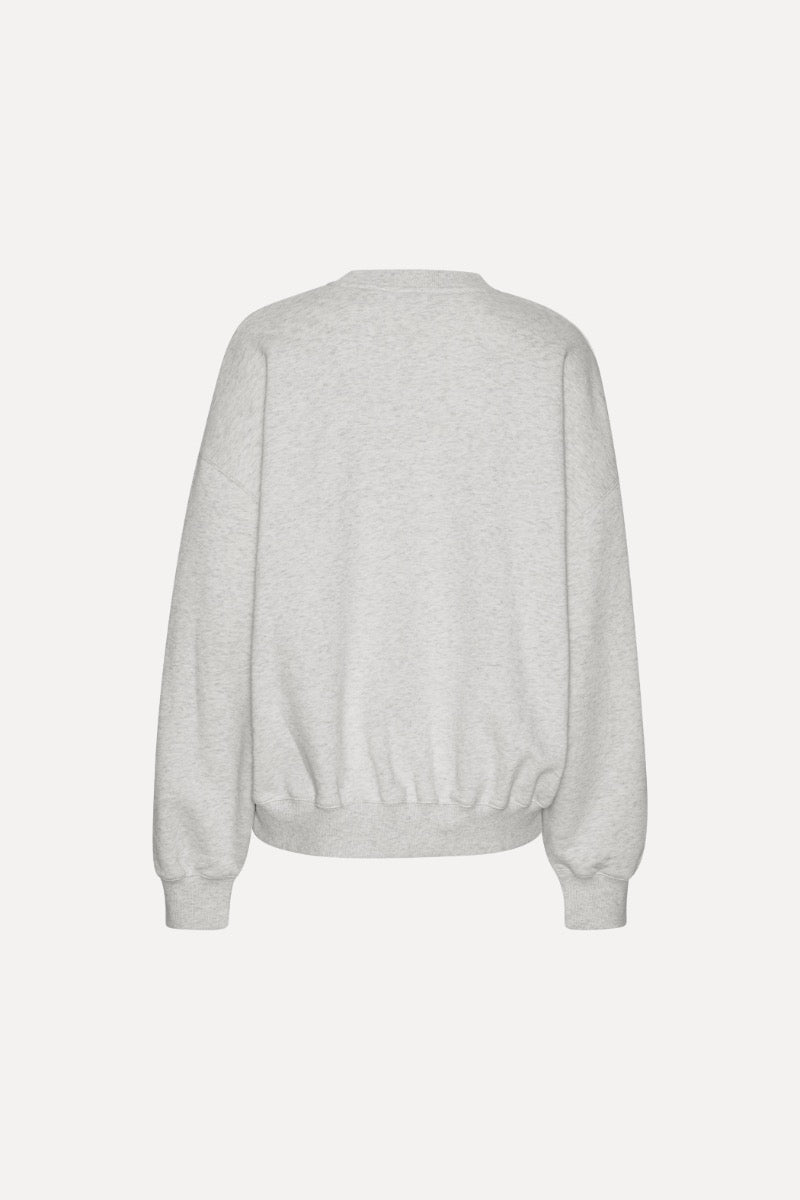 Heavy Sweat Crewneck - White Melange
