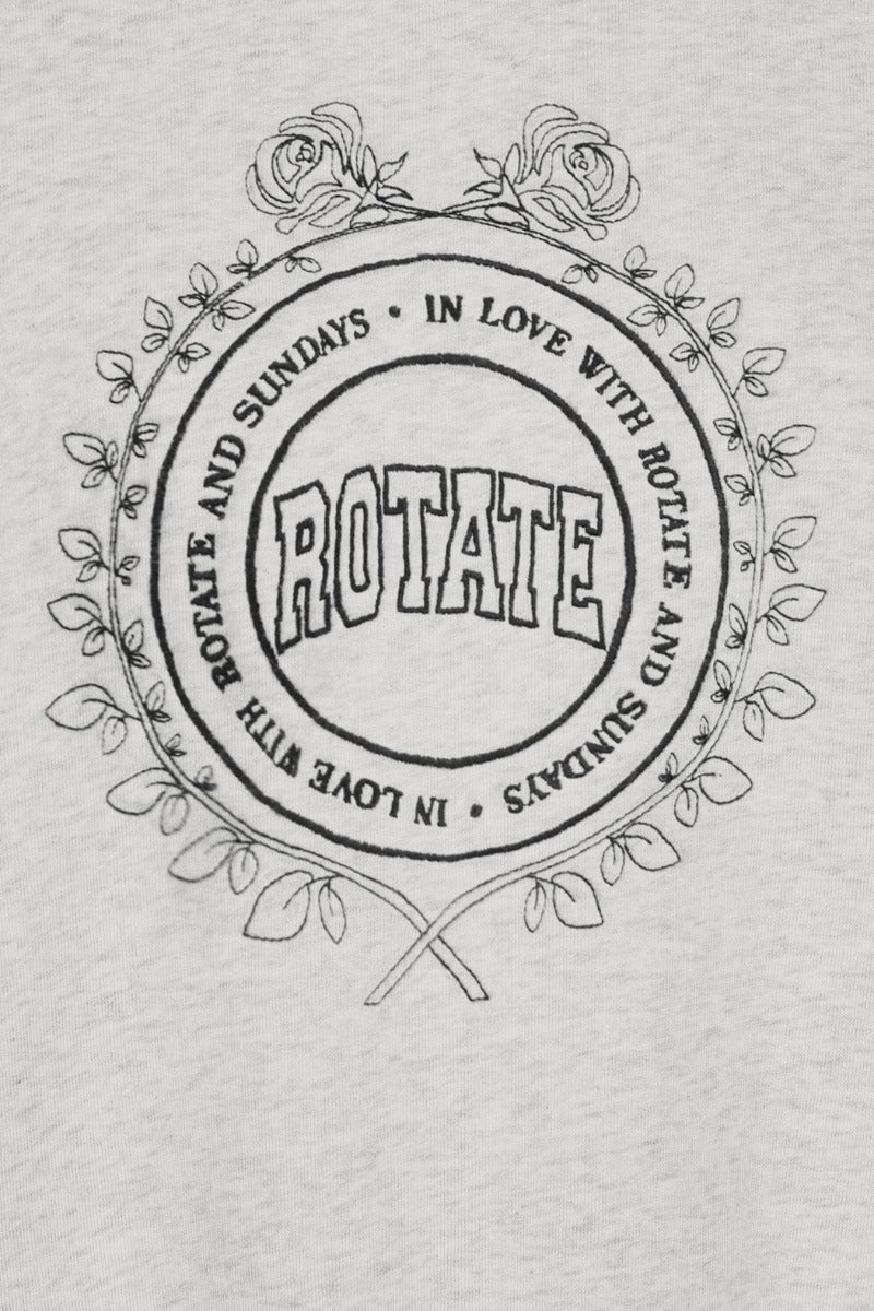 Heavy Sweat Crewneck - White Melange