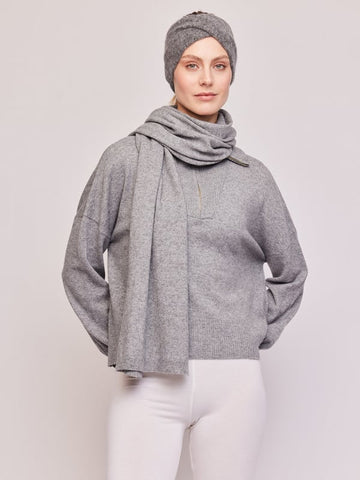 Juni Alpaca Head Band - Grey Melange