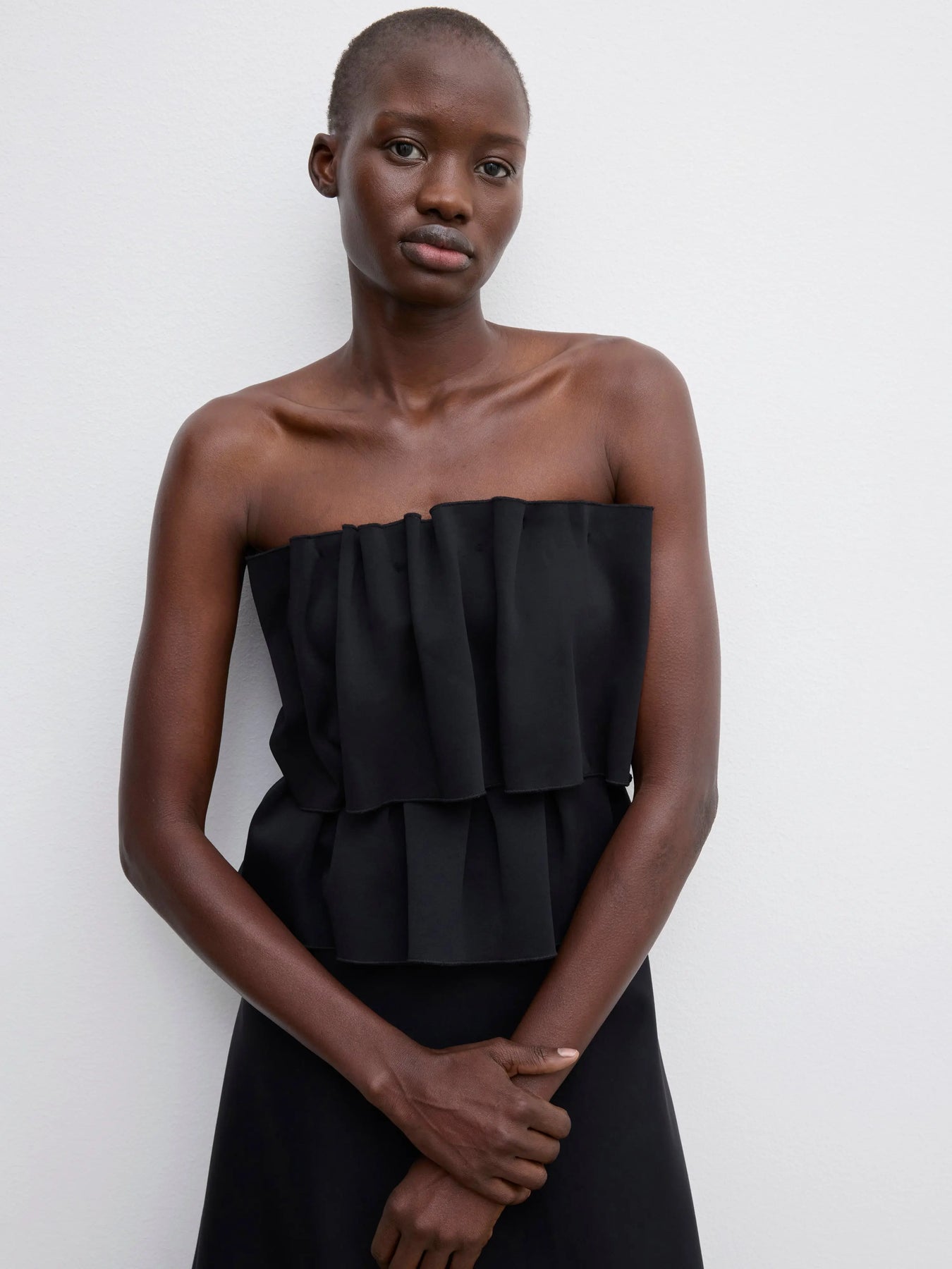 Sculpted Tube Dress - Black