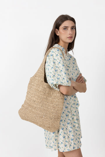 Day Crochet Tote - Starfish Beige