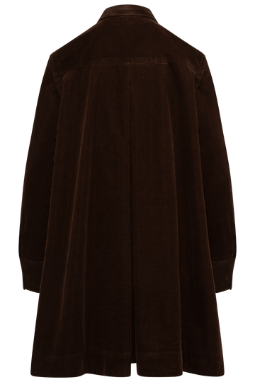 Woven-A Line-Dresses - Dark Brown