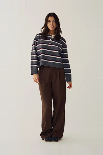 N-Merryll Knit - Delissa Grey Stripe