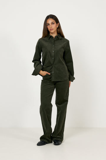 Wide Runa Hw Corduroy Pant - Deep Depths