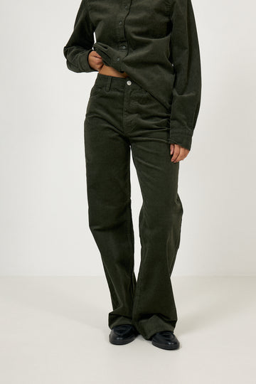 Wide Runa Hw Corduroy Pant - Deep Depths