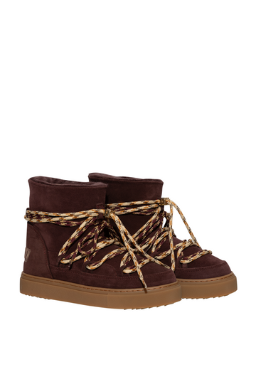 Suede Double Tie - Bordeaux