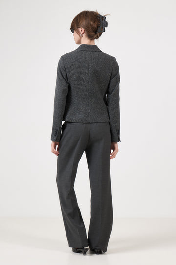 Fitted Clea Short Blazer - Black