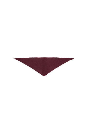 Lulu Brushed Wool Blend Trianglescarf - Tawny Port