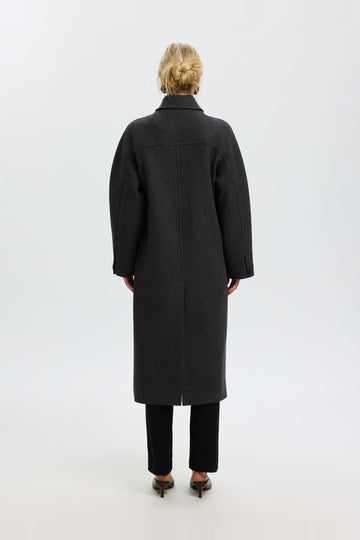 Raey Manteco Coat - Dark Grey