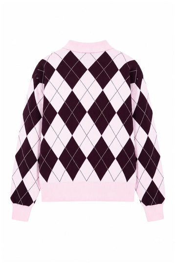 Lovemycras Pullover - Pink Grape Check