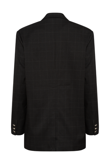 Aishacras Blazer - Dark Grey Check