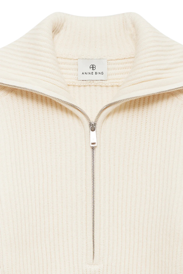June Trucker Collar Sweater - Ecru