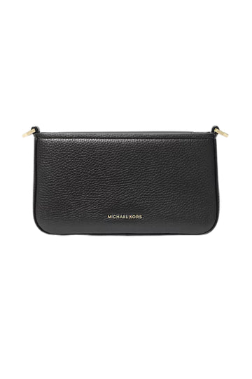 Bryant Small Pebbled Leather Convertible Pochette - Black