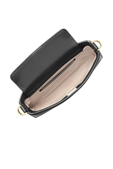 Bryant Small Pebbled Leather Convertible Pochette - Black