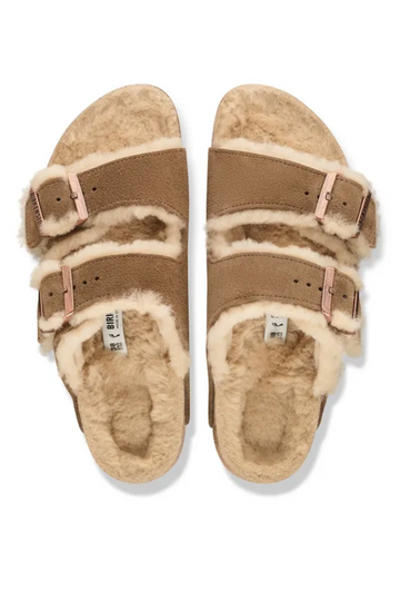 Arizona Shearling Suede Leather - Dark Tea