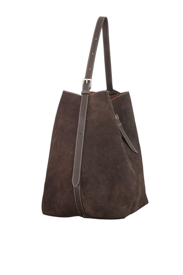 Suede Leah Bag - Chocolate Torte