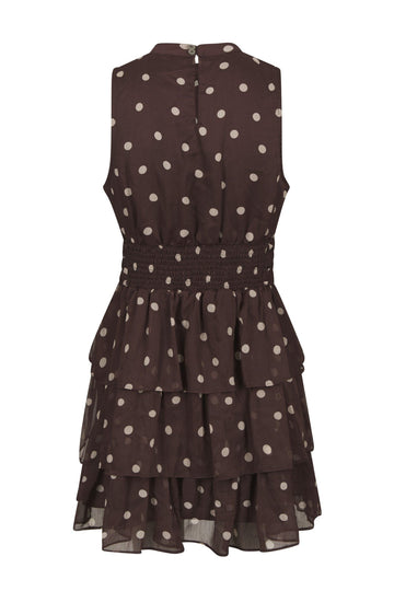 May Big Dot Dress - Brown