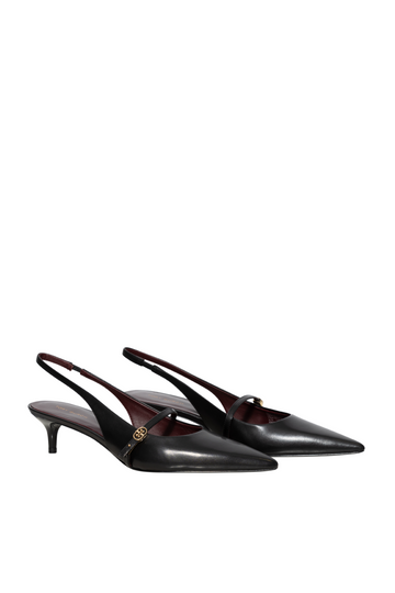 Double T Buckle Mary Jane Pump 45mm - Perfect Black / Perfect Black