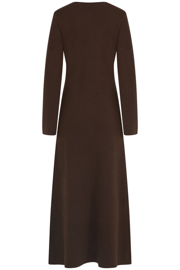 Clementine Cardigan Dress - Dark Brown