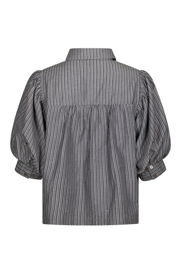 Etta Stripe B Shirt - Dark Grey