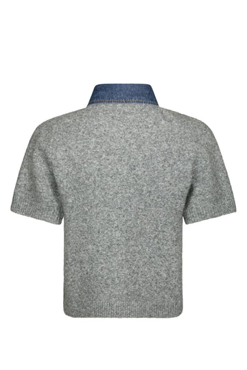 Amoria Knit Cardigan - Grey Melange