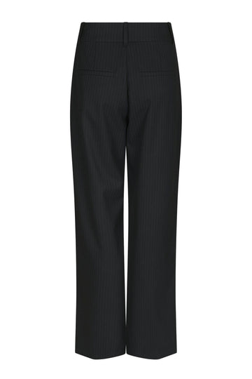 Nathalie Slim Pinstripe Pants - Dark Navy