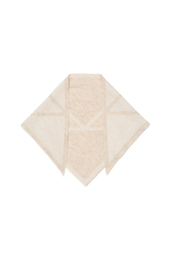 Triangle Scarf Small - Cream/Light Beige