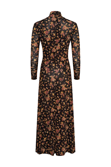 Ida Ls Jersey Dress - Noir Floral