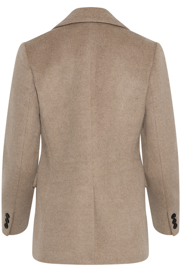 Wool/Silk Blazer - Beige