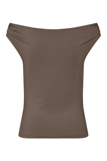 Hima Off-Shoulder Top - Chocolate Chip