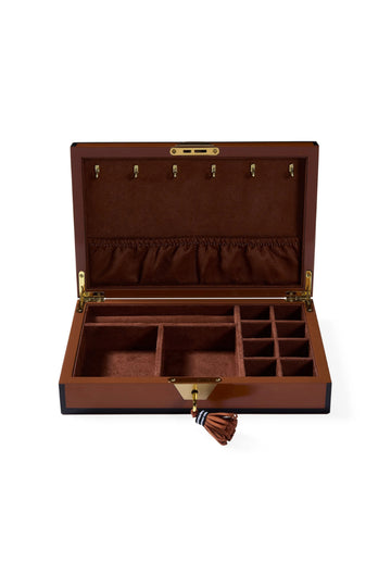 Zebra Lacquer Jewelry Box - Brown