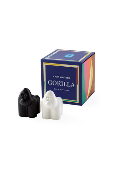 Gorilla Salt & Pepper Set - White/Black