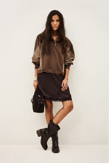 Sweatshirt Jessy - Chocolat