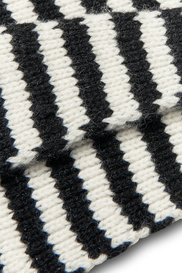Momo Stripe Scarf - Black/vanilla Ice
