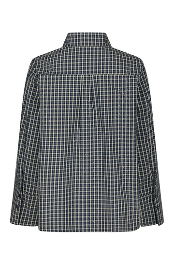 Drew Check Bedaz Shirt - Dark Blue
