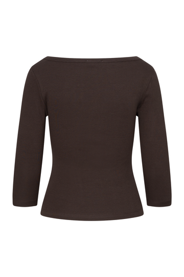 Enally Ls B-N Tee 5314 - Chocolate Torte