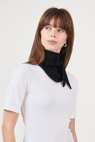 Misty Knit Scarf - Black