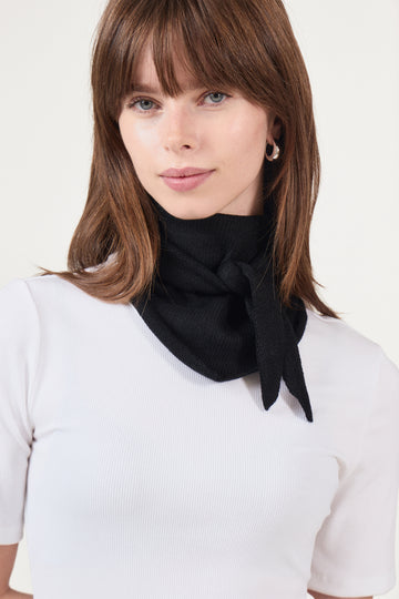 Misty Knit Scarf - Black