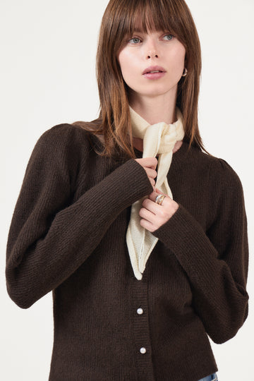 Misty Knit Scarf - Off White
