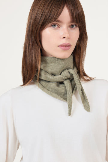 Misty Knit Scarf - Smoke Green