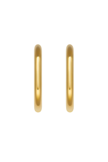Mini Oval Hoops - Gold
