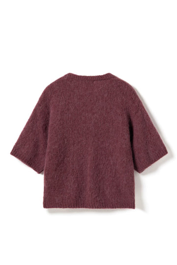N-Kae Ss Knit Cardigan - Rust